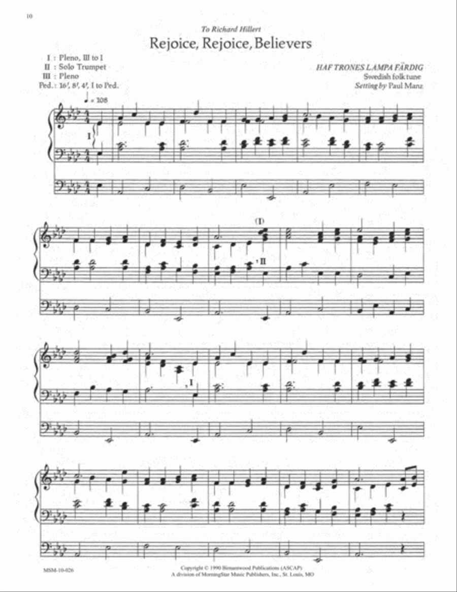 Advent Postludes for Organ Organ Solo scores gallery preview page 5
