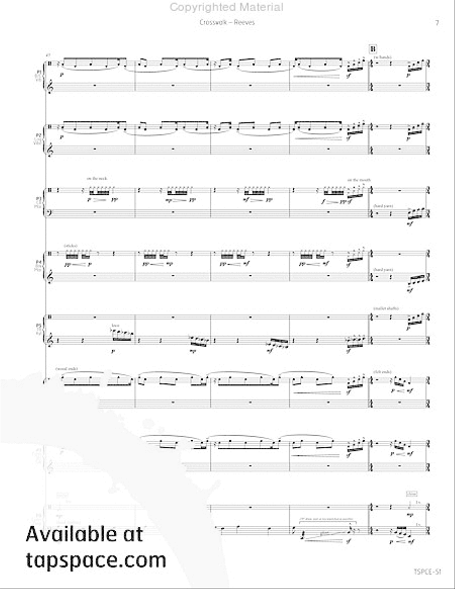Crosswalk Percussion Ensemble scores gallery preview page 12