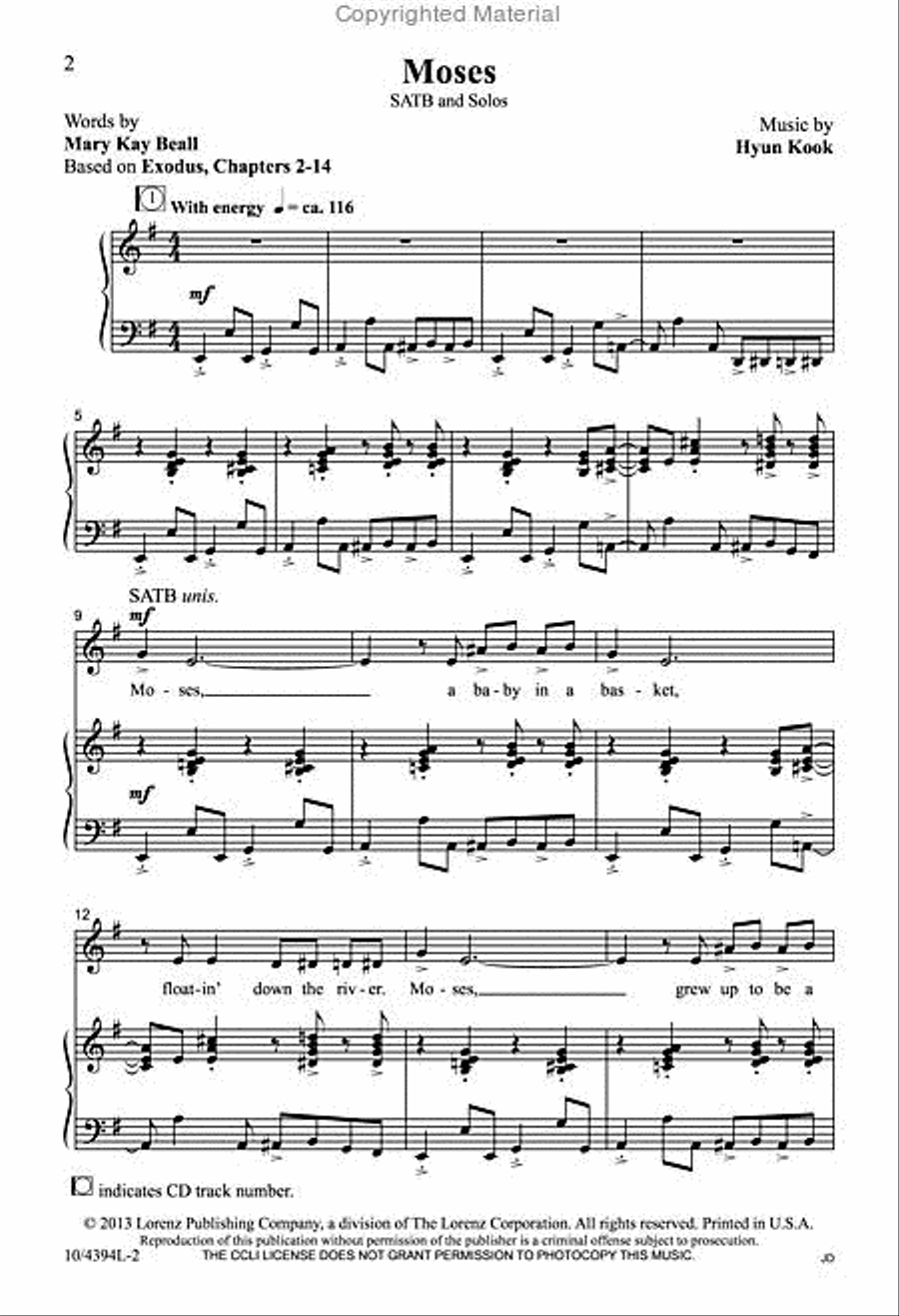 Moses 4-Part scores gallery preview page 2
