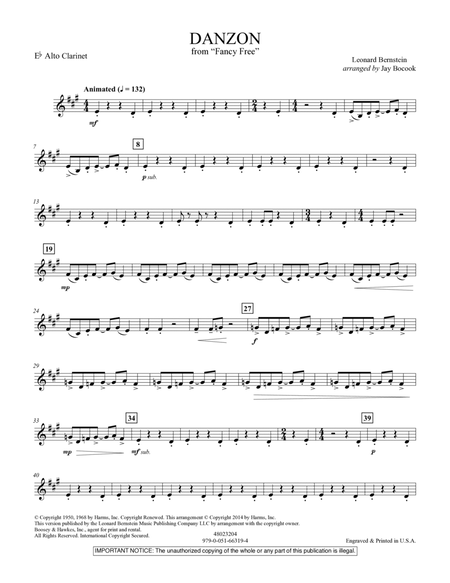 Danzon (from Fancy Free) - Eb Alto Clarinet