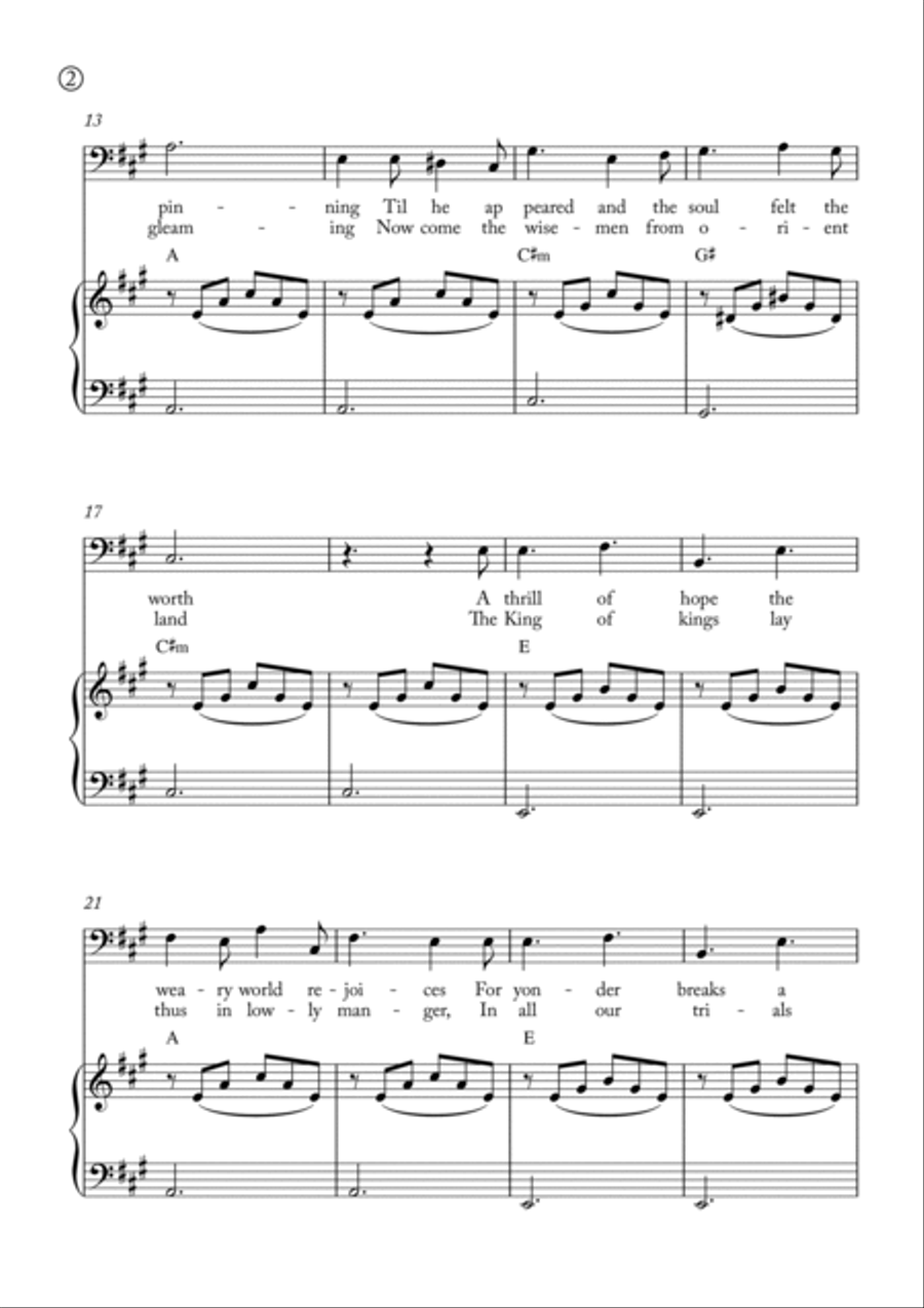 Oh Holy night Voice scores gallery preview page 2