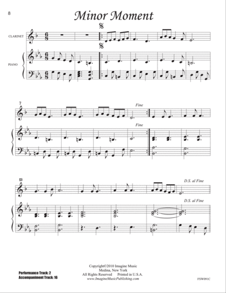 Solo Book for Winds - Complete Set Clarinet scores gallery preview page 3