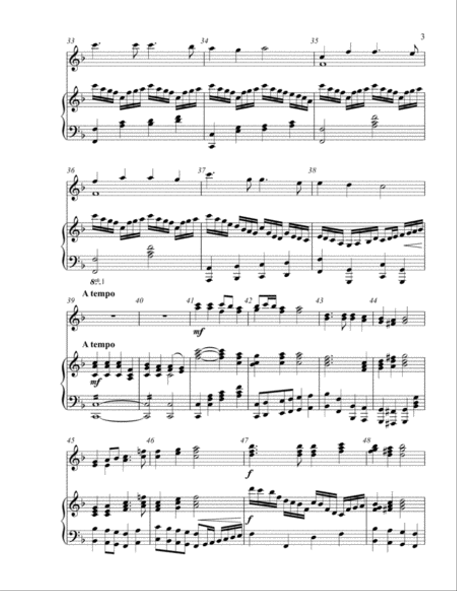 Hark! The Herald Angels Sing (2 octave handbells & piano accompaniment) 2-Octaves scores gallery preview page 4