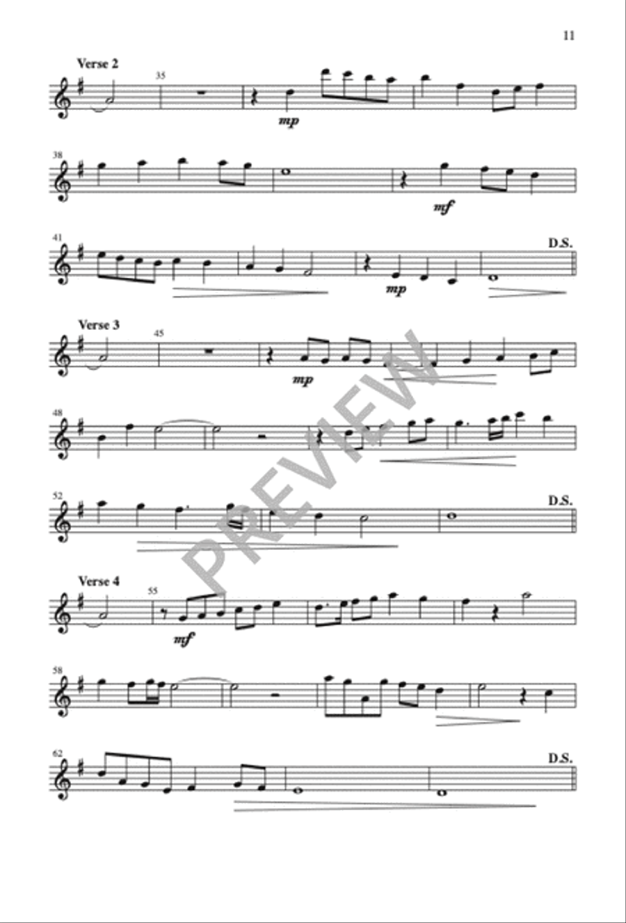 The Lord Hears the Cry of the Poor 4-Part scores gallery preview page 12