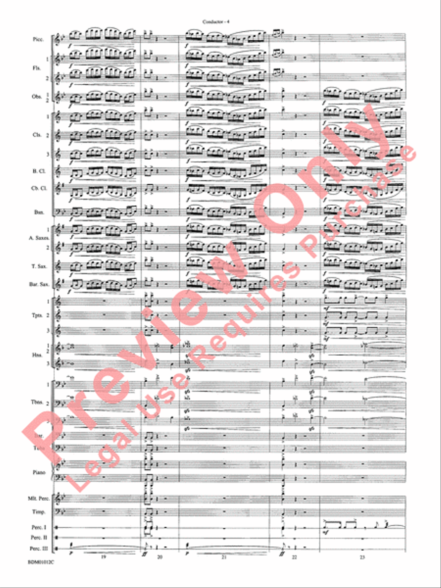 Inchon Concert Band scores gallery preview page 9