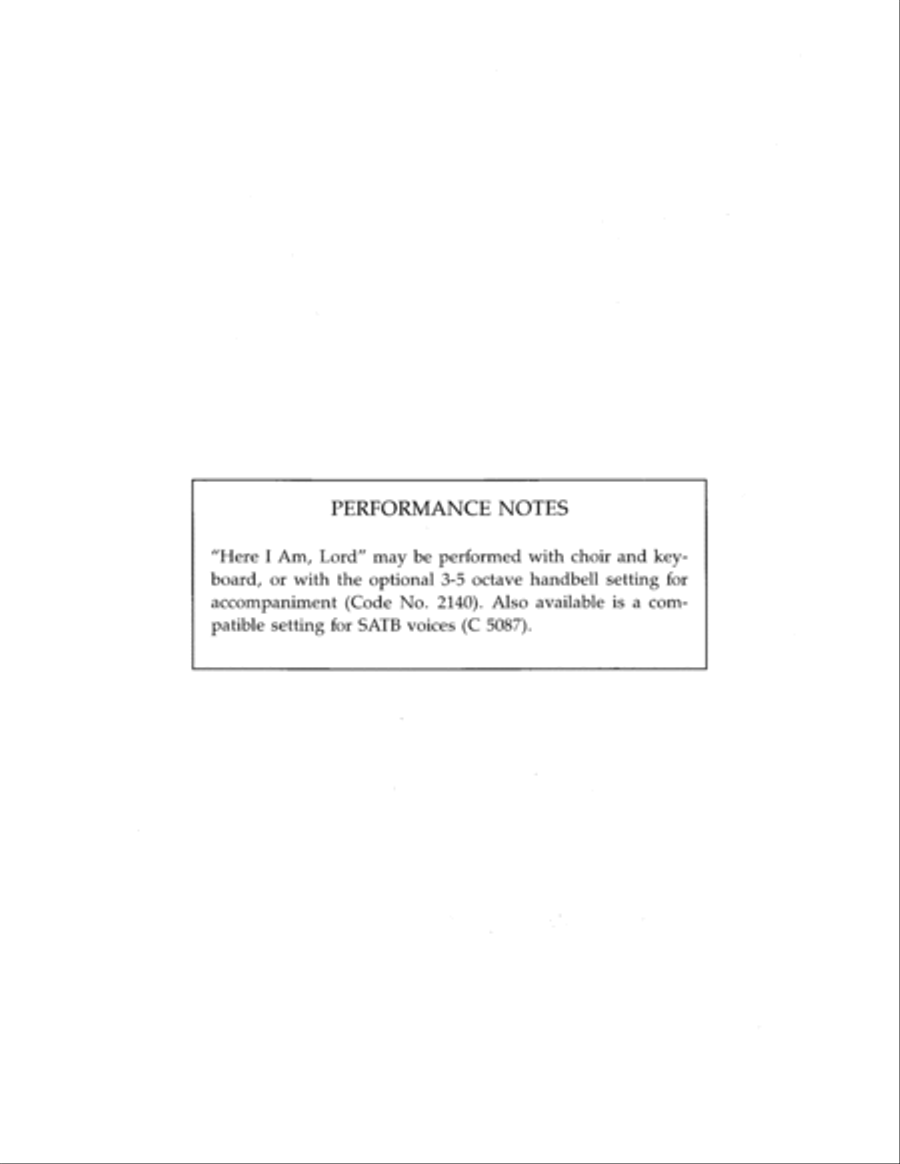 Here I Am, Lord 3-Part scores gallery preview page 2