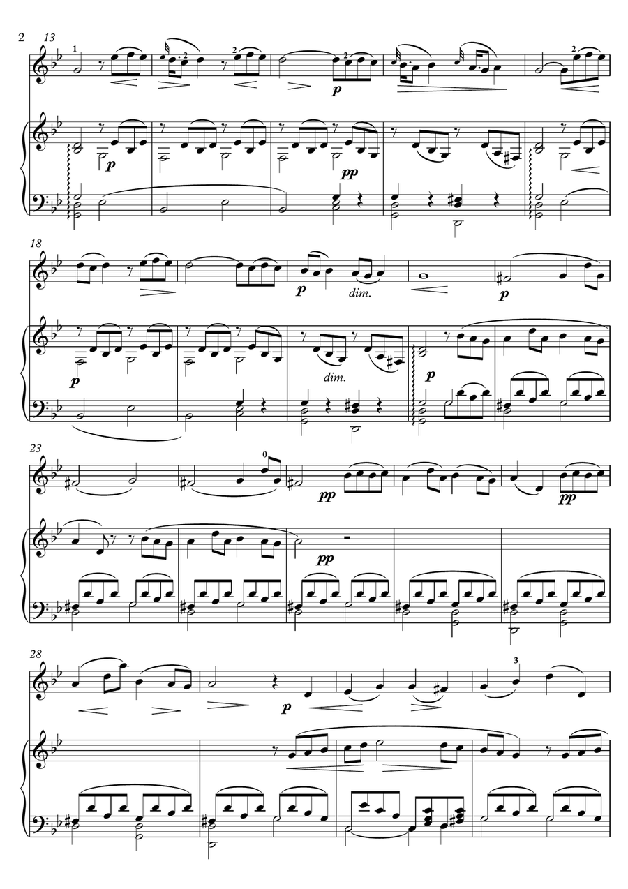 Romanesca 16th century Violin Piano duet Violin scores gallery preview page 2