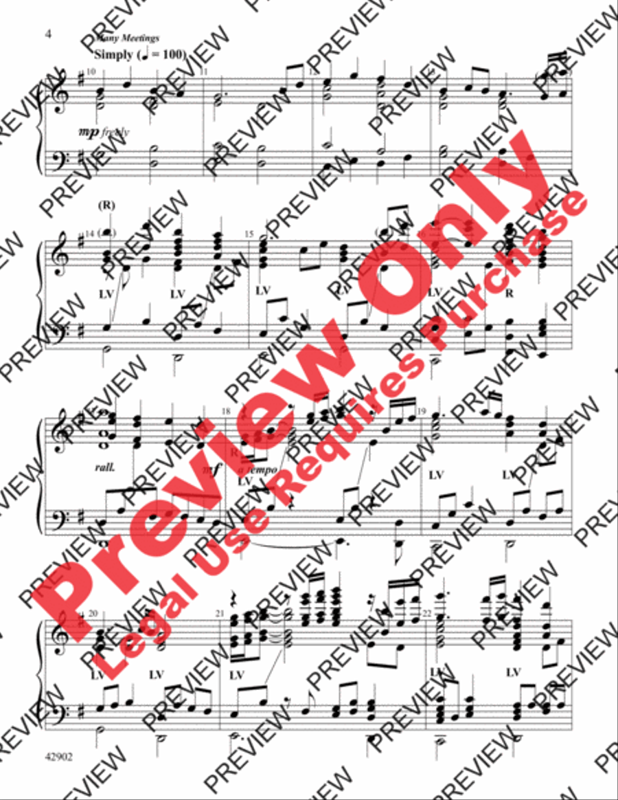 The Lord of the Rings, Themes from Handbell Choir scores gallery preview page 4
