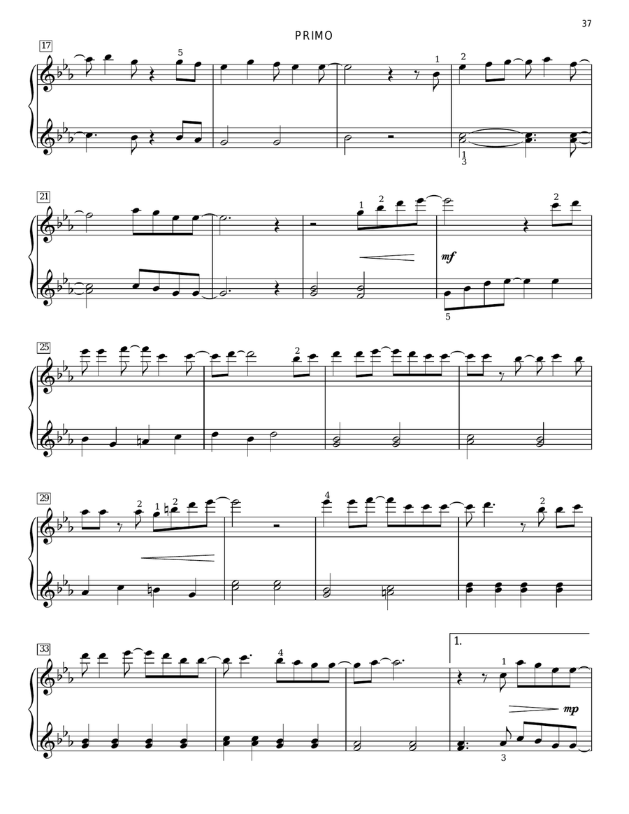 I Will Be Here I Will Be Here Piano Duet scores gallery preview page 4