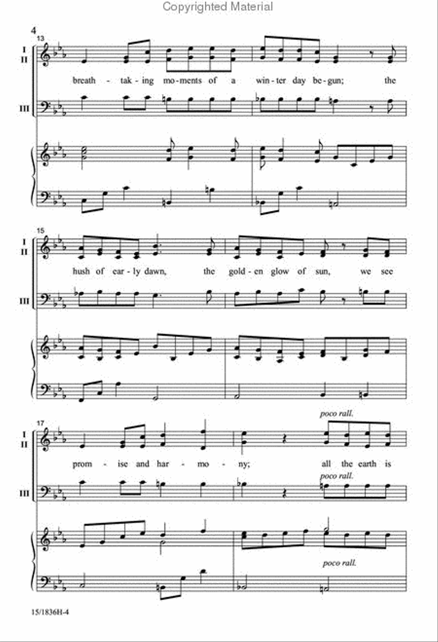 Winter is a Quiet Celebration 3-Part scores gallery preview page 4