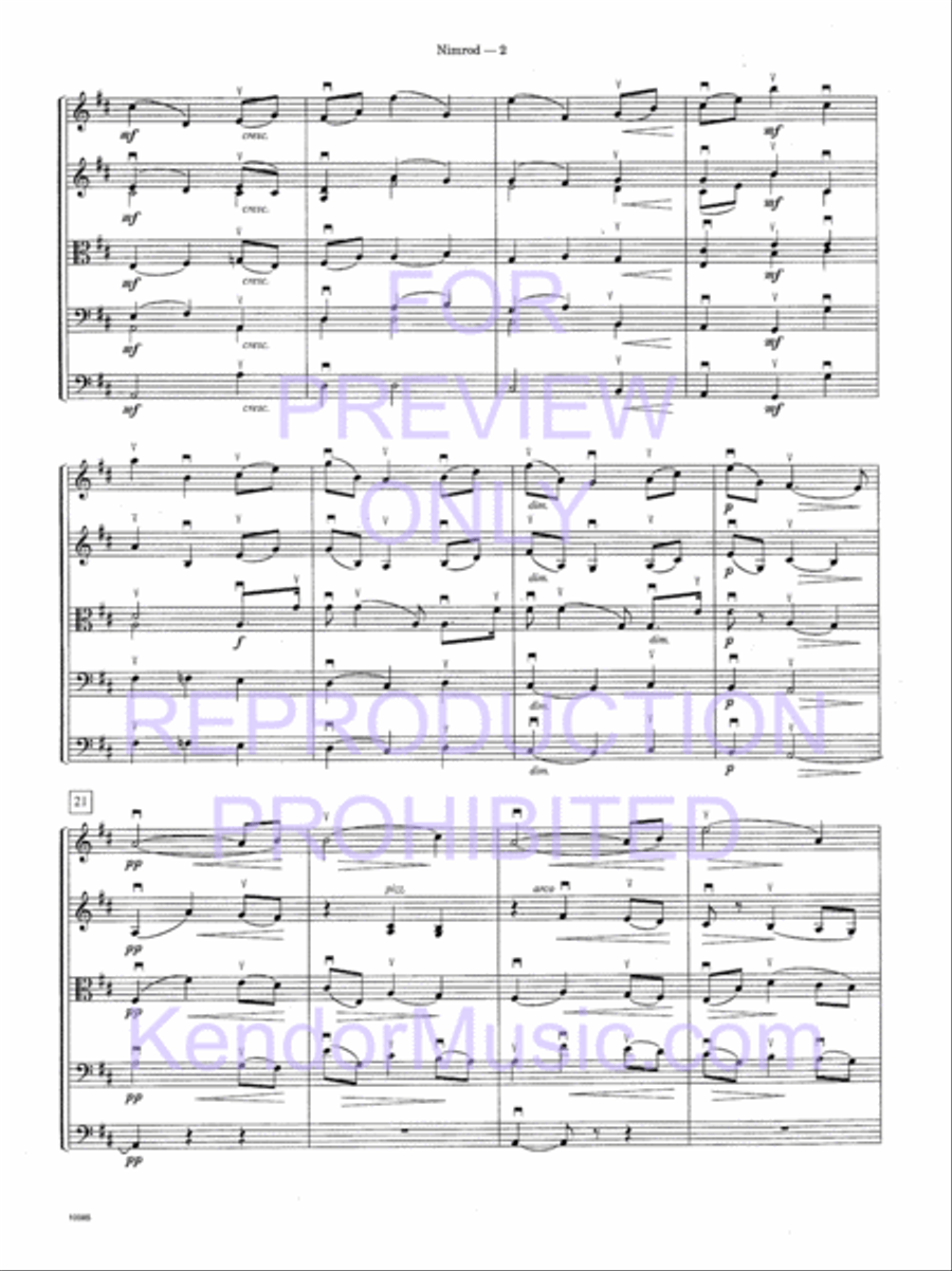 Nimrod Nimrod String Orchestra scores gallery preview page 5