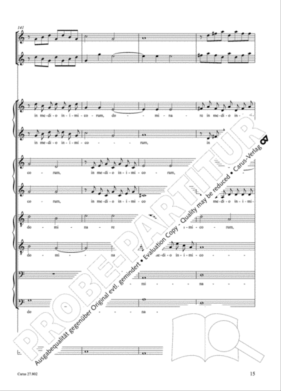 Salmi I (Selva morale e spirituale) Collection / Songbook scores gallery preview page 40