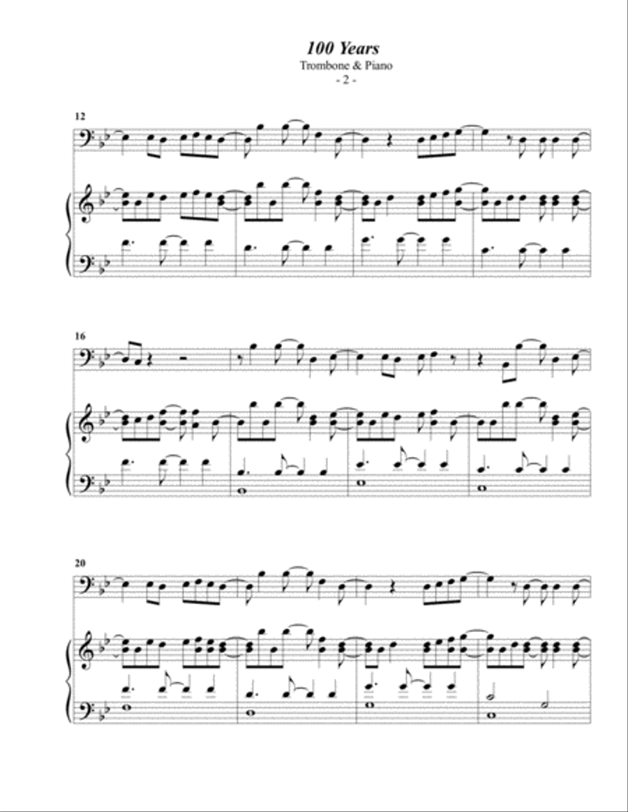 100 Years Piano scores gallery preview page 2