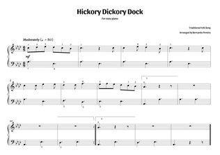 Hickory Dickory Dock (easy piano – A♭ major)