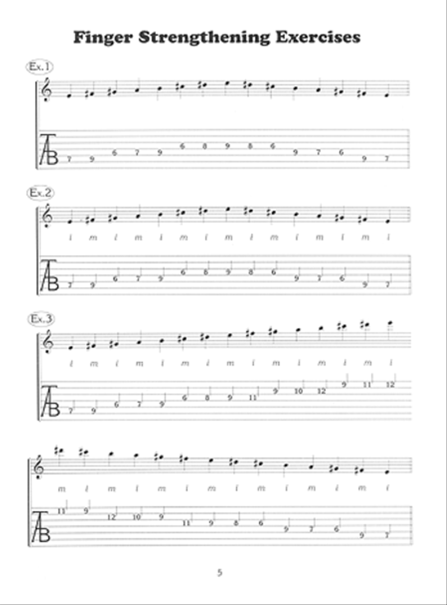 Fingerpicking Guitar Exercises & Hot Licks Acoustic Guitar scores gallery preview page 7