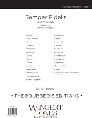 Semper Fidelis - Full Score