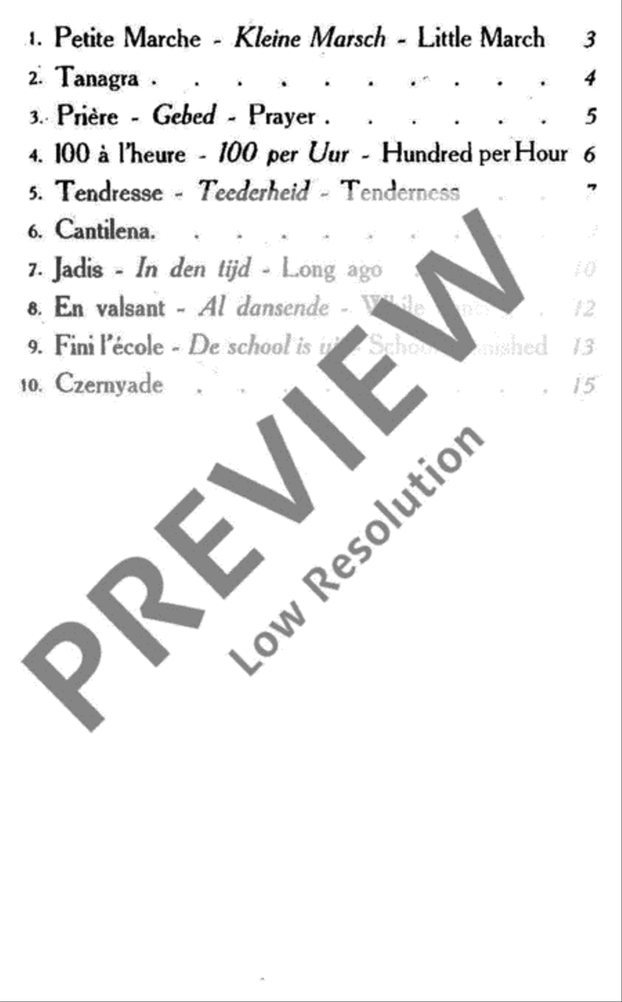 10 Pieces for Children Piano Solo scores gallery preview page 3