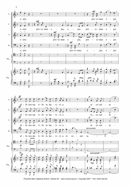 AFFERENTUR REGI - WAB 1 - BRUCKNER - SATB Choir, Tbn (ad lib.) and Organ image number null