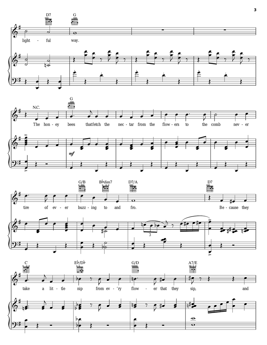A Spoonful Of Sugar (from Mary Poppins: The Musical) Piano, Vocal, Guitar scores gallery preview page 3