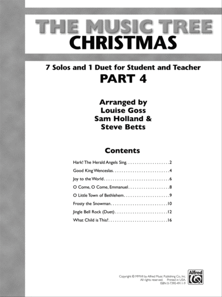 The Music Tree Christmas Piano Method scores gallery preview page 2