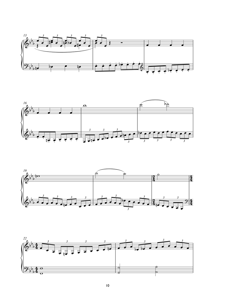 Two Figures By A Fountain (from Atonement) Piano Solo scores gallery preview page 2
