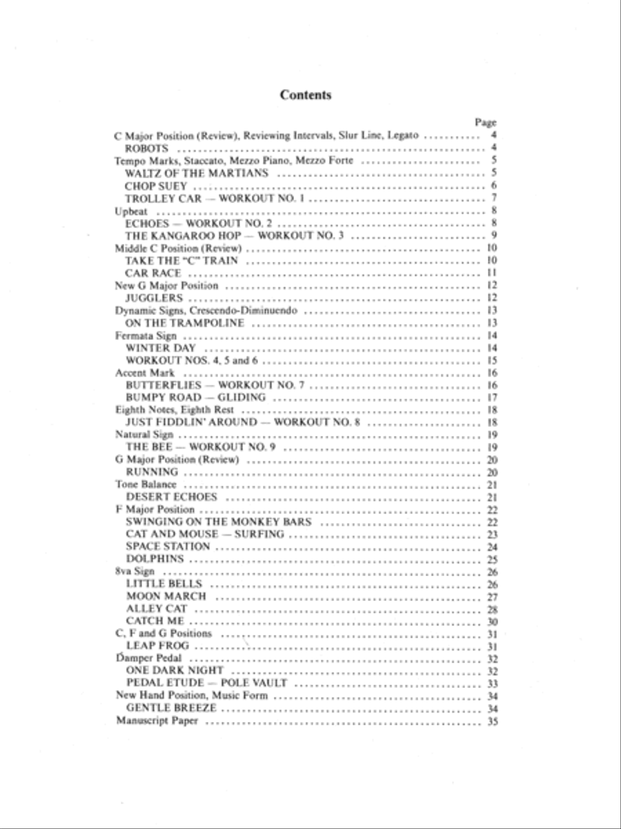 David Carr Glover Method for Piano Technic Piano Method scores gallery preview page 2