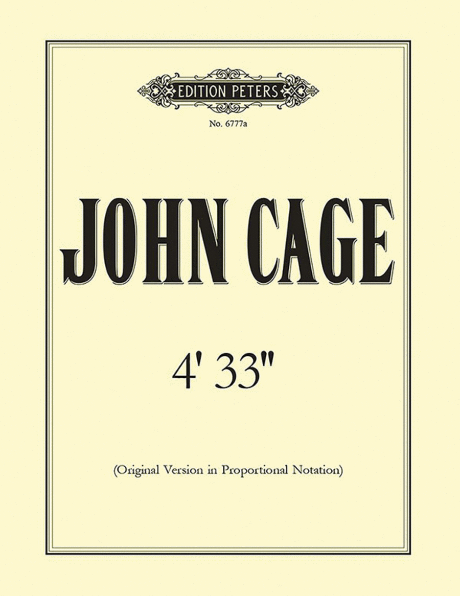 4'33'' (Original Version in Proportional Notation) Piano Solo scores gallery preview page 1