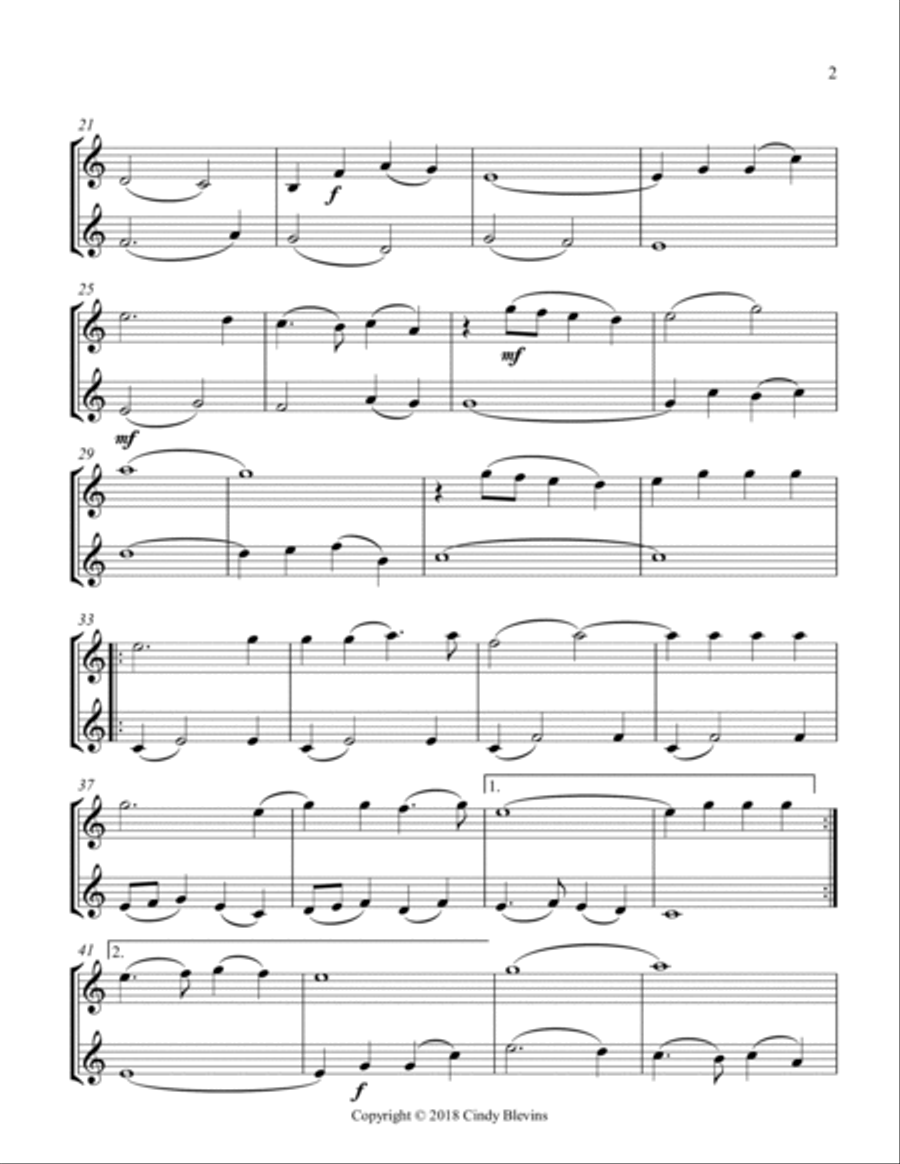 How Great Thou Art, for Clarinet Duet Clarinet Duet scores gallery preview page 3
