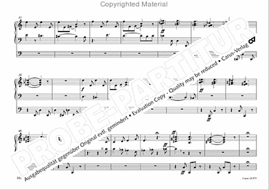 Freiburger Orgelbuch: Stammteil Organ Solo scores gallery preview page 105