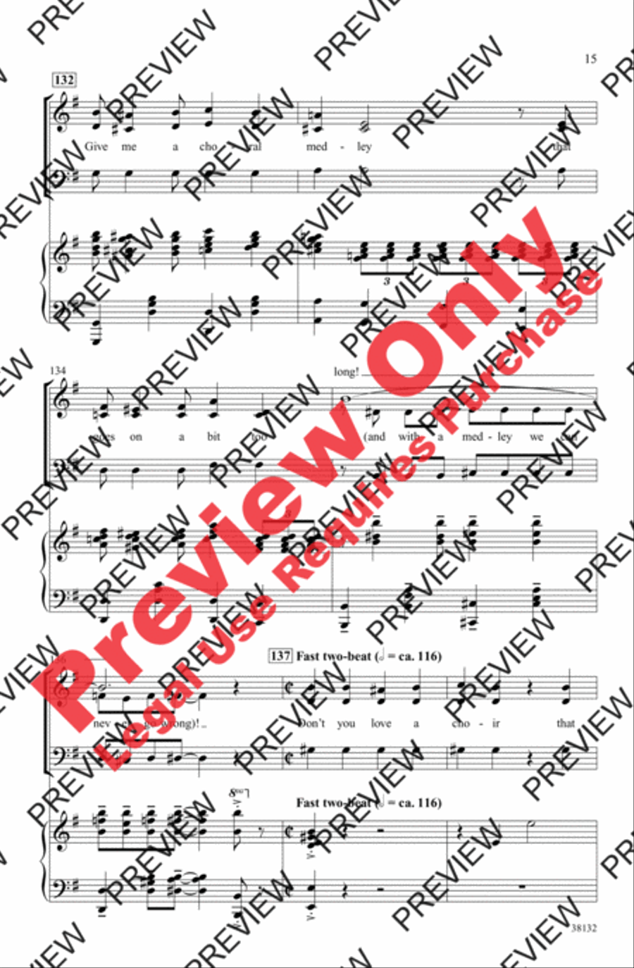 Give Me a Choral Medley! 3-Part scores gallery preview page 15