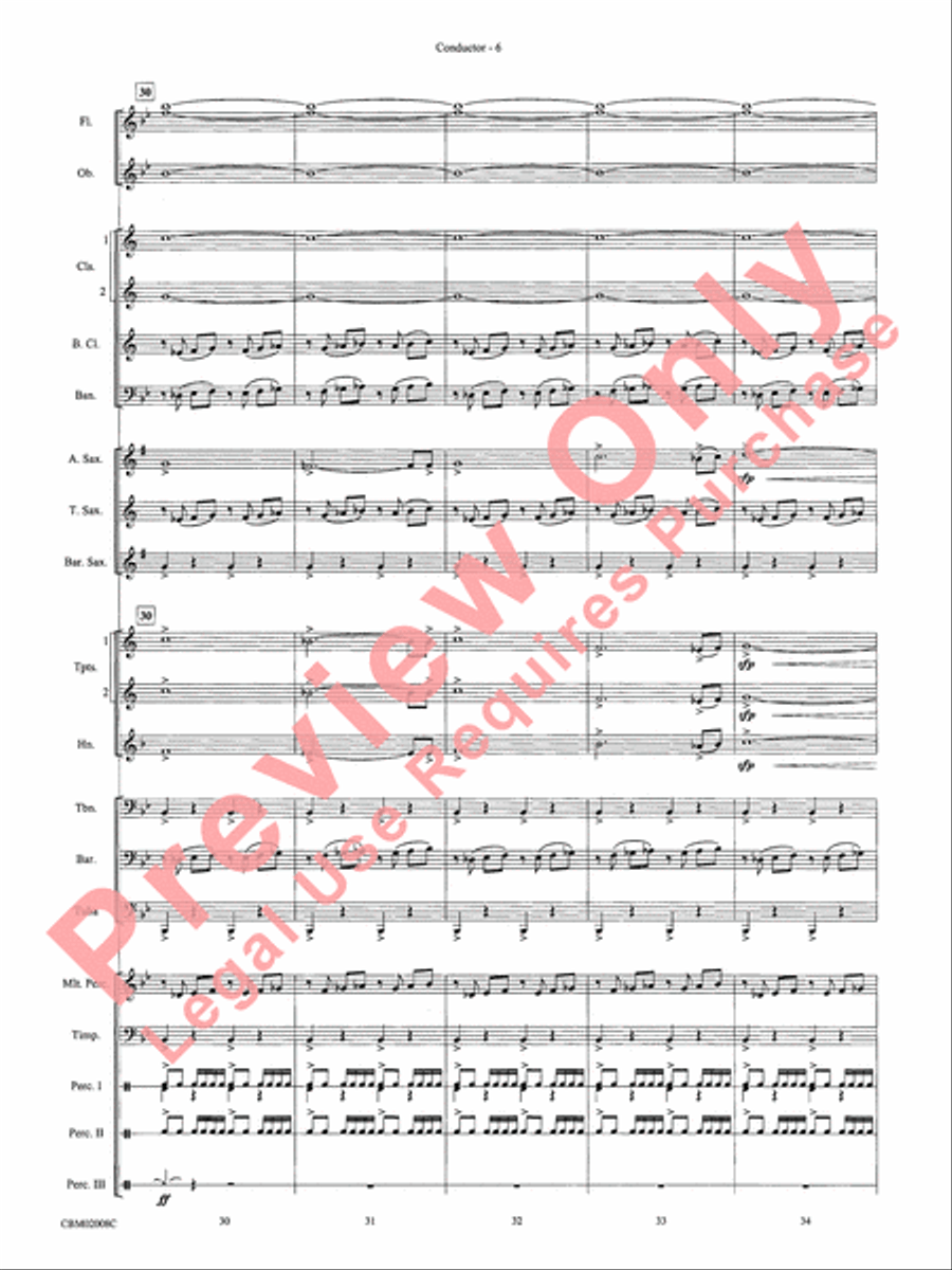 The Lord of the Rings: The Fellowship of the Ring, Highlights from Concert Band scores gallery preview page 8