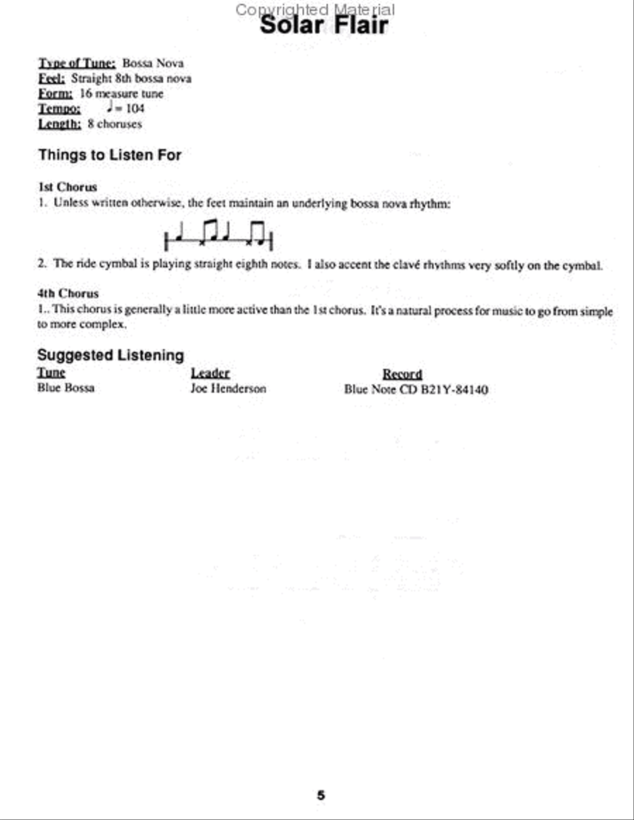 Maiden Voyage Drum Styles & Analysis Drum Set scores gallery preview page 3
