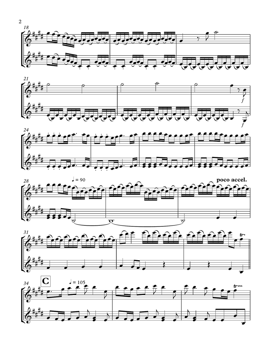 The Four Seasons (Spring): Violin Duet String Duet scores gallery preview page 2