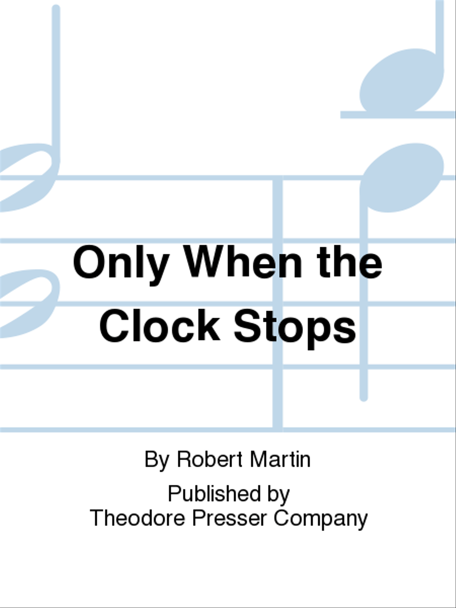 Only When the Clock Stops Chamber Music scores gallery preview page 1