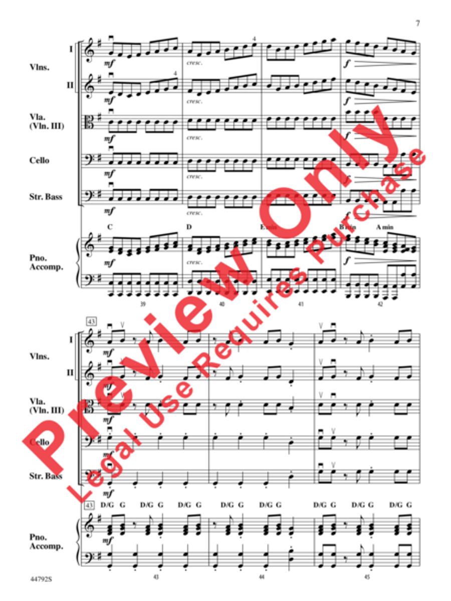 Wind Dancer String Orchestra scores gallery preview page 8