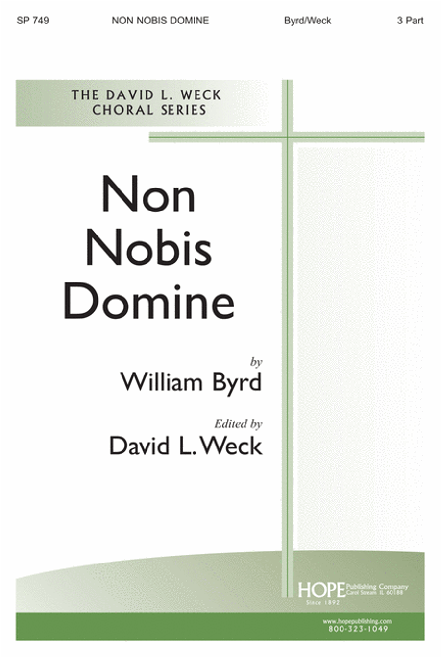 Non Nobis Domine 3-Part scores gallery preview page 1