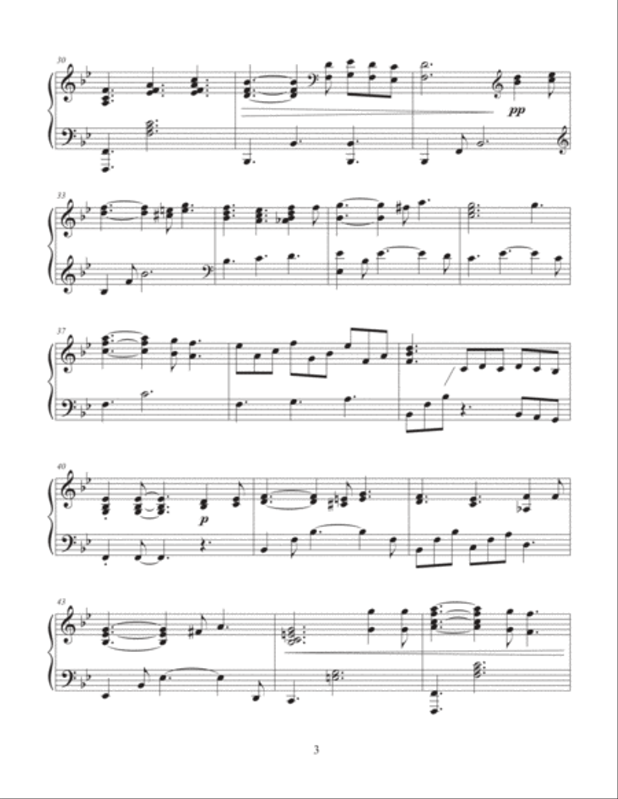 The Old Rugged Cross (On a Hill Far Away) Piano Solo scores gallery preview page 3
