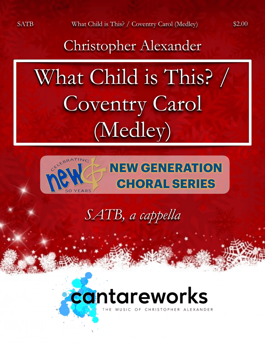 What Child is This? / Coventry Carol (Medley) 4-Part scores gallery preview page 1