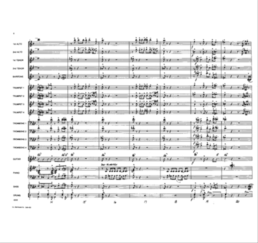 Return of the Cheetah Jazz Ensemble scores gallery preview page 4