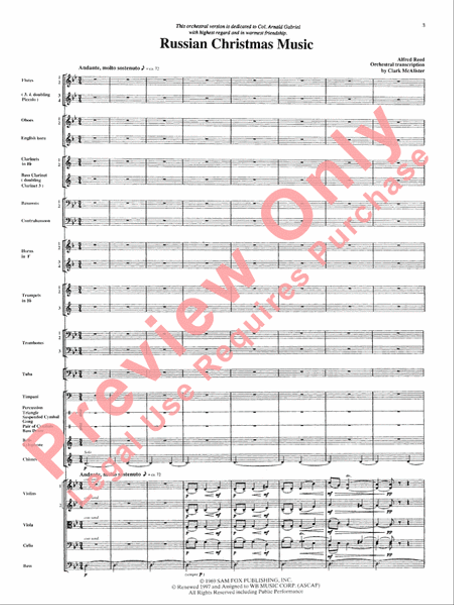 Russian Christmas Music Russian Christmas Music Full Orchestra scores gallery preview page 6