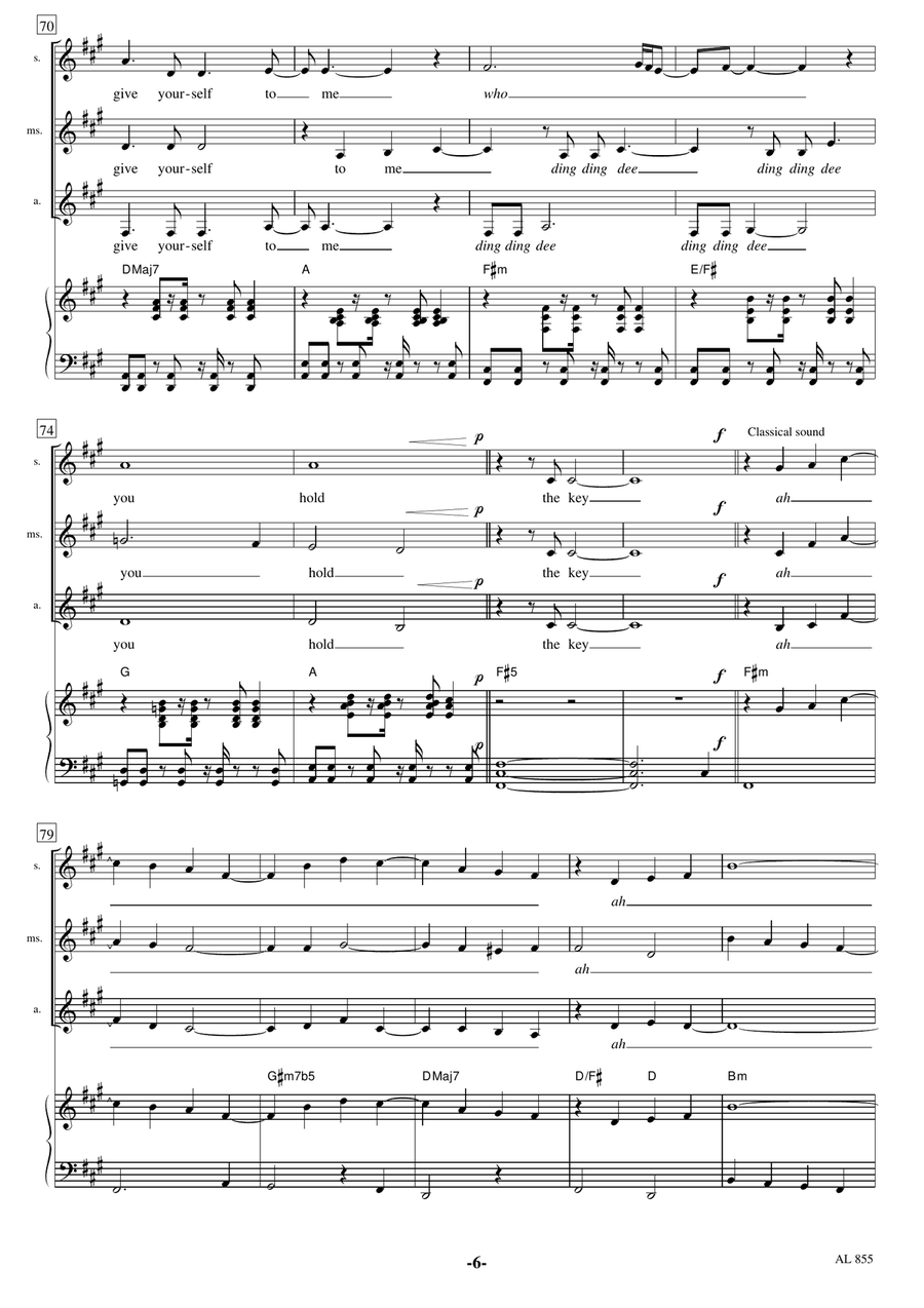 Frozen Women's Choir scores gallery preview page 6