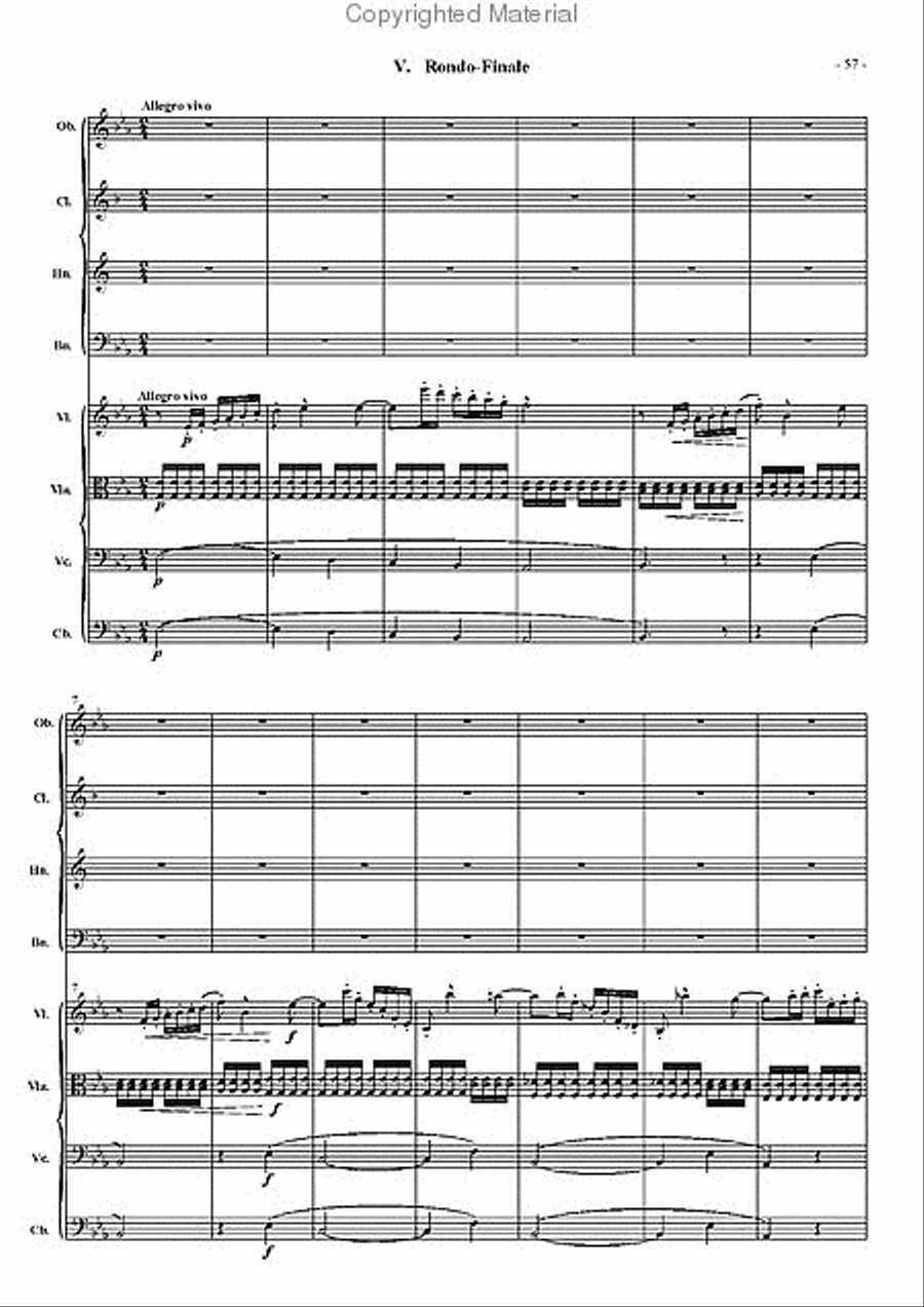 Octet (from the Nonet, Op. 139) Clarinet scores gallery preview page 5