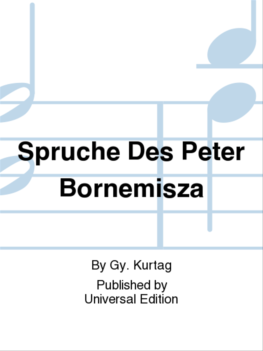 Spruche Des Peter Bornemisza School and Community scores gallery preview page 1