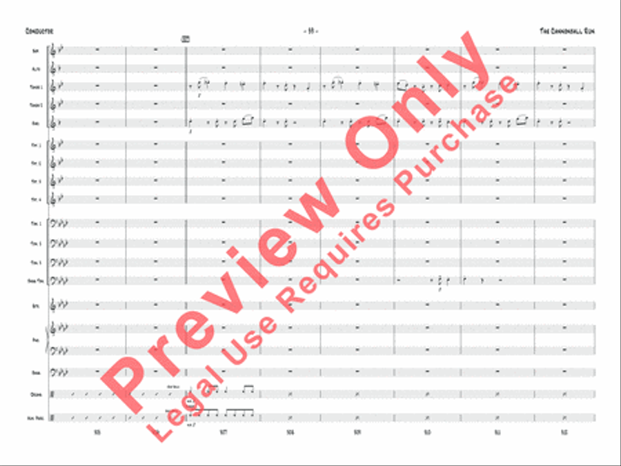 The Cannonball Run Jazz Ensemble scores gallery preview page 40