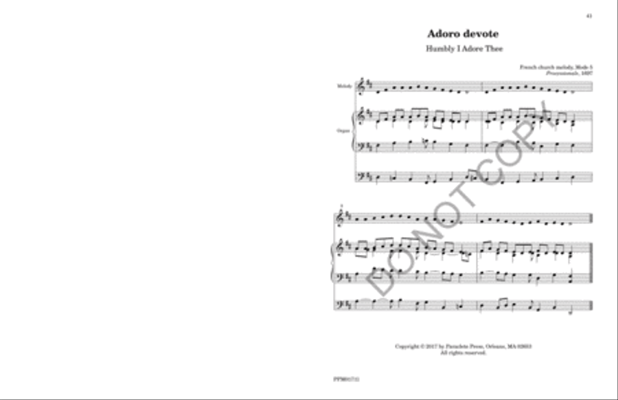 Twenty-five Organ Accompniments for Unison Hymn Singing Unison Choir scores gallery preview page 44