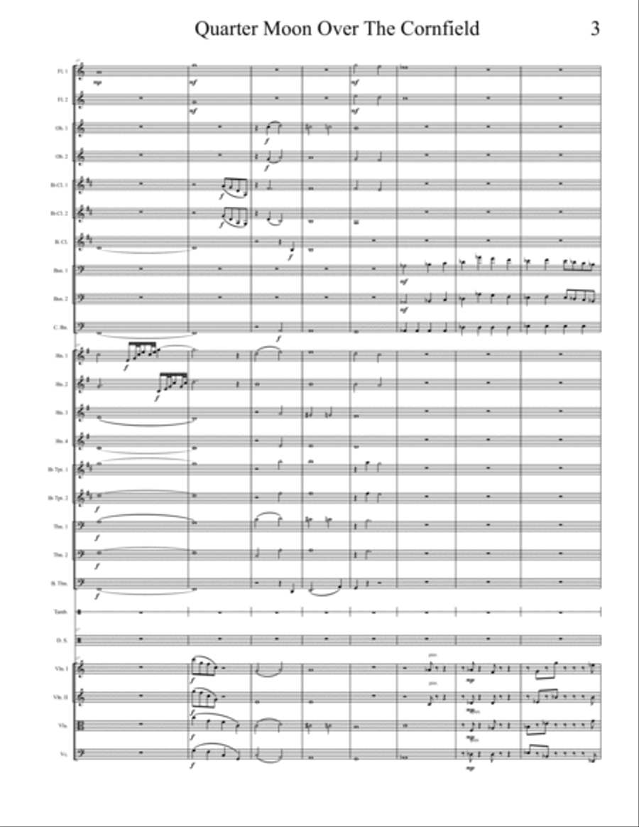 Quarter Moon Over The Cornfield Chamber Orchestra scores gallery preview page 3