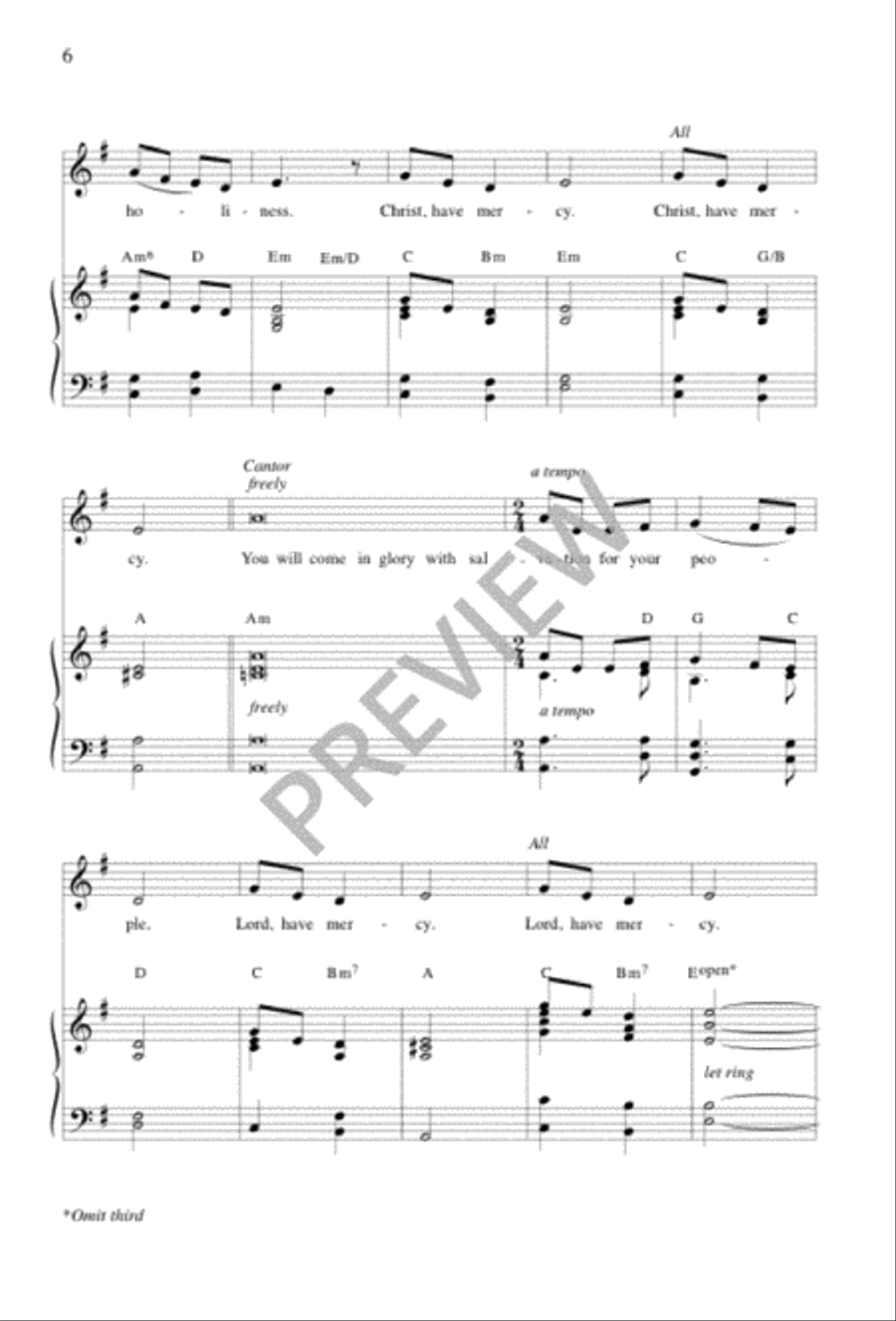 O Come, O Come, Emmanuel 4-Part scores gallery preview page 6