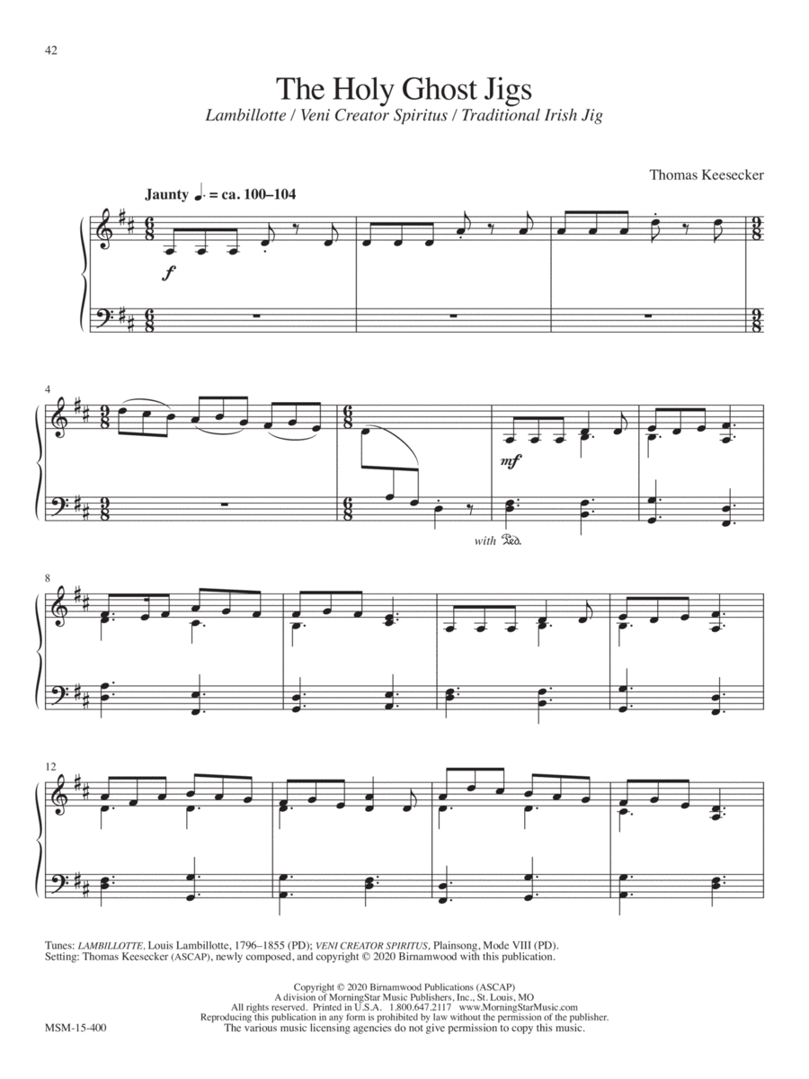 The Holy Ghost Jigs The Holy Ghost Jigs Piano Solo scores gallery preview page 1