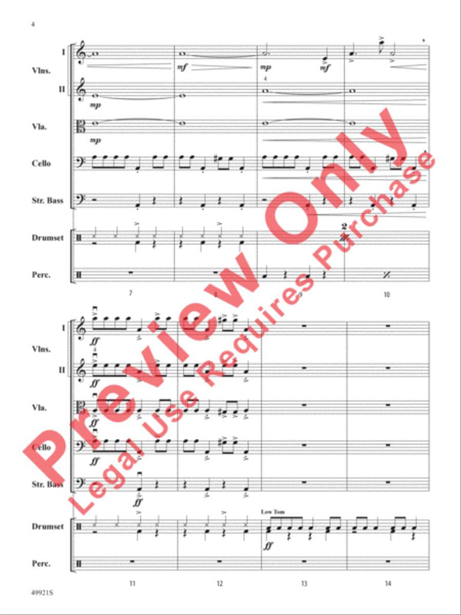 Black Adam String Orchestra scores gallery preview page 5