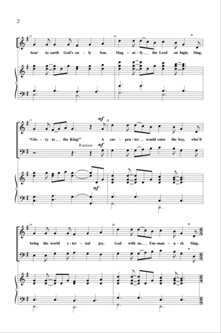 Sing Glory To The King Sing Glory To The King 3-Part scores gallery preview page 2